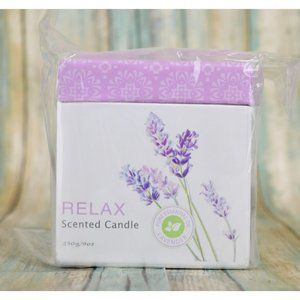 Natural Soy Wax Lavender Candle Relax Scented 9oz NEW